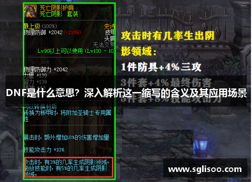 DNF是什么意思?深入解析这一缩写的含义及其应用场景 DNF是什么意思?深入解析这一缩写的含义及其应用场景